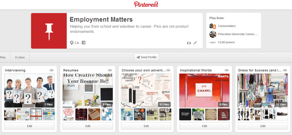 OPI Employment Matters Pinterest Board